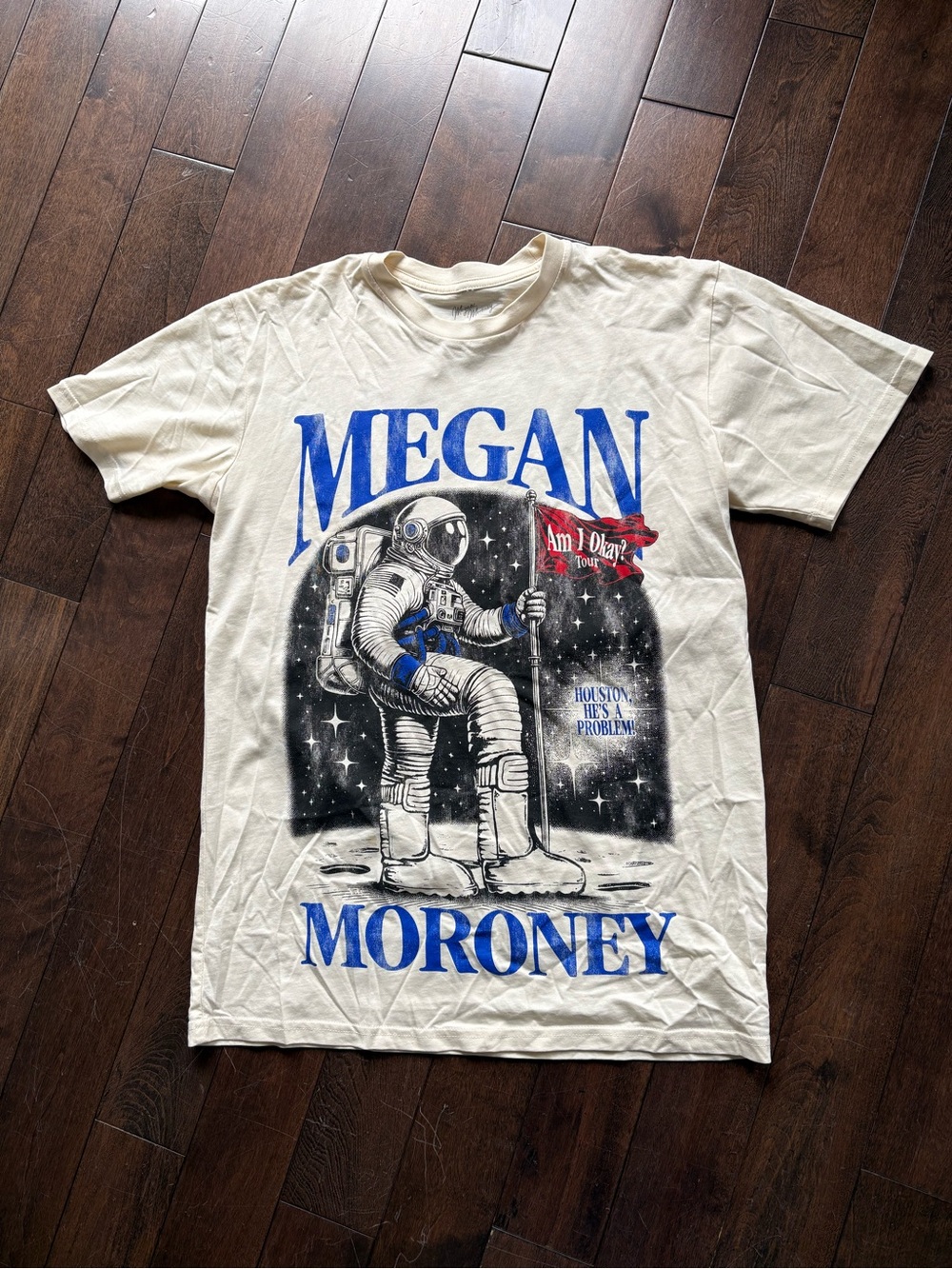 ✨ Megan Moroney “Am I Okay?” 2025 Tour Tee – Astronaut Graphic | Size M ✨